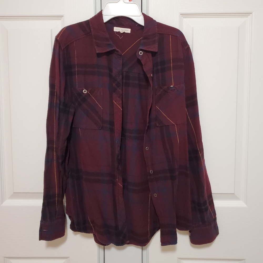 Maroon flannel size medium